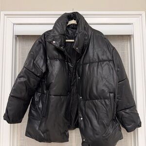 Avec Les Filles Black Puffer Jacket